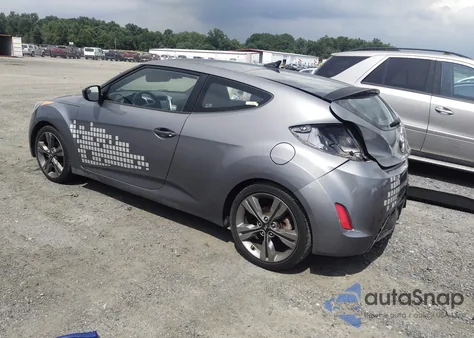 2016 Hyundai Veloster z USA, uszkodzony, nr VIN KMHTC6AD8GU299146